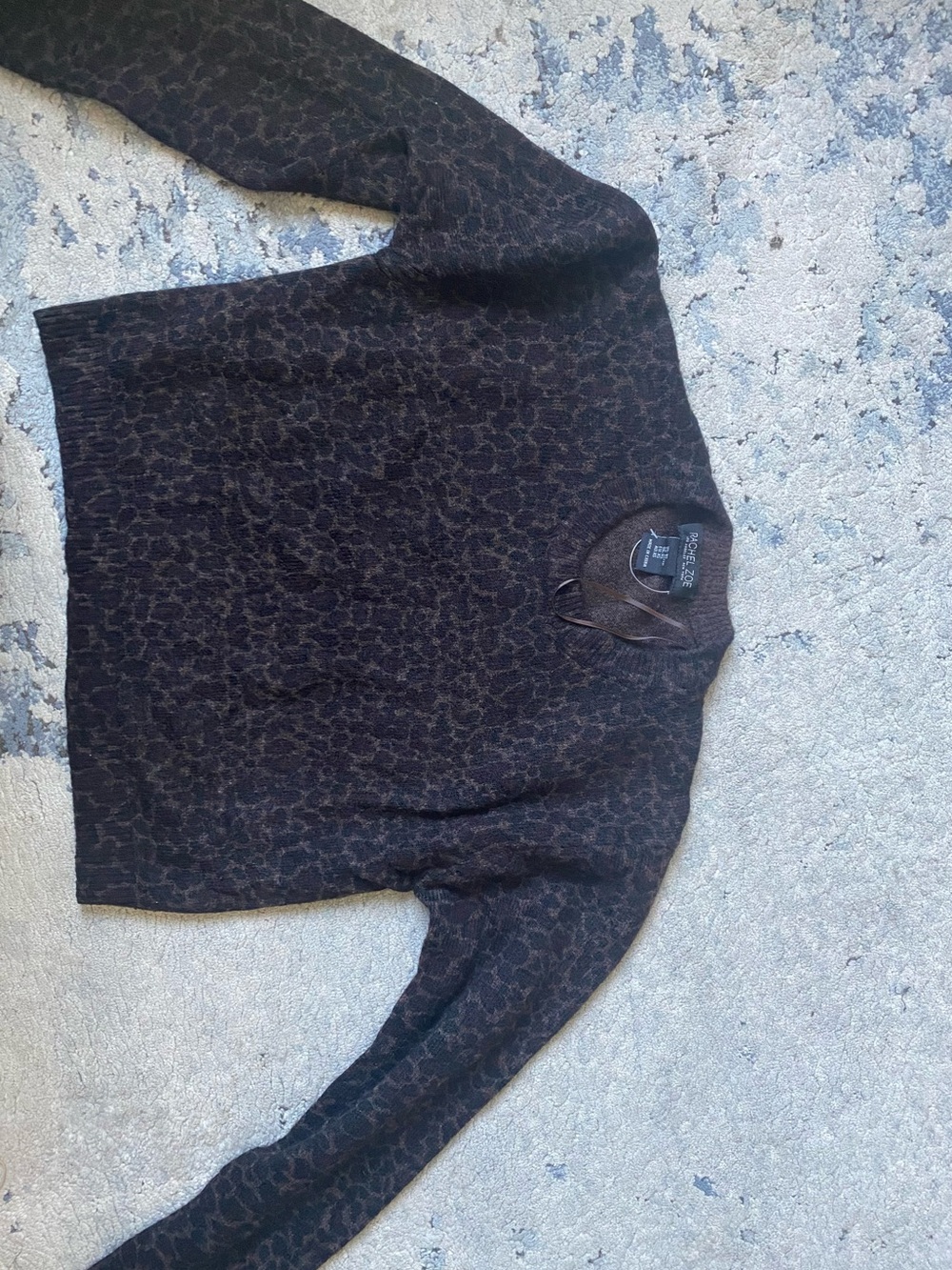 Rachel Zoe Leopard print Sweater Sz Xs